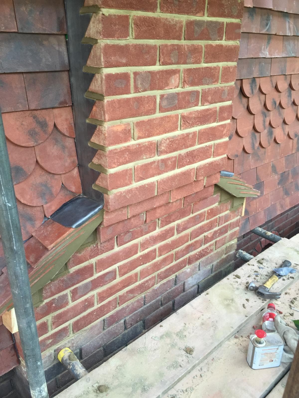 Chimney Stack Rebuild with Tiling & Leadwork