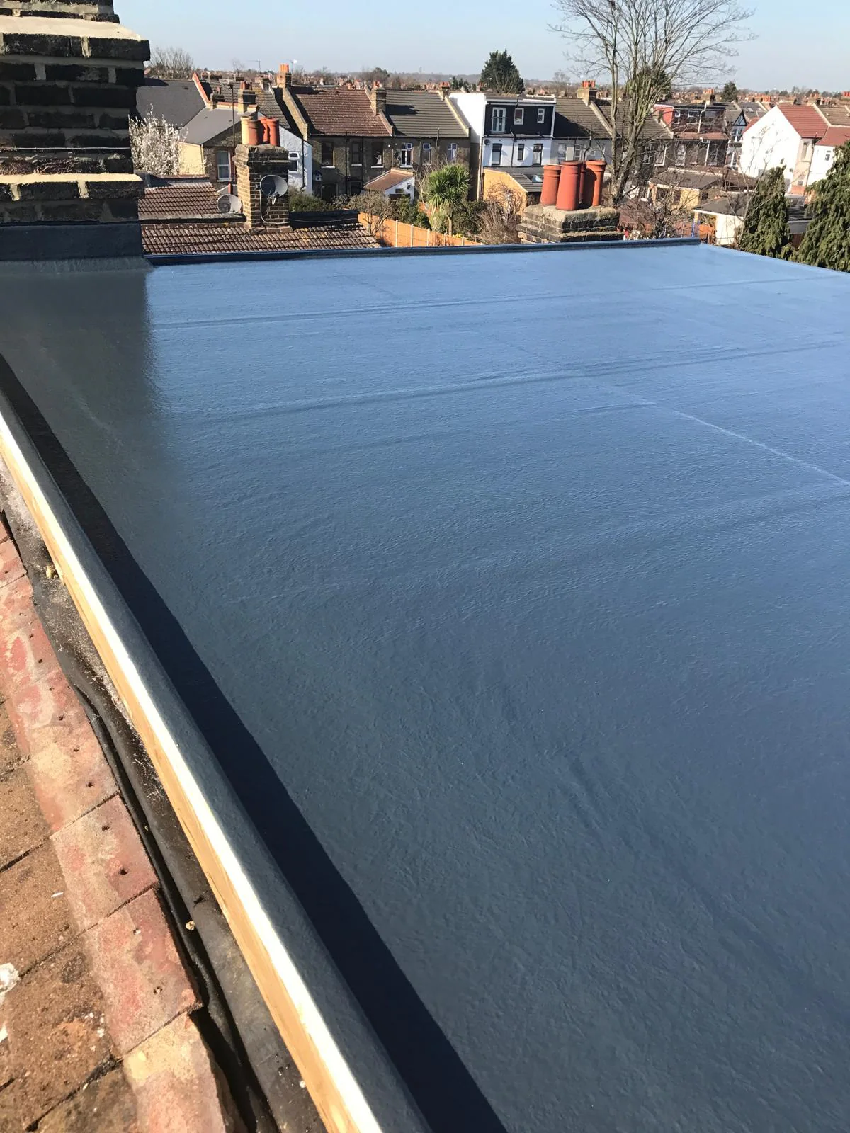 GRP flat roofing installation completed by M.W. Beal & Son in Essex